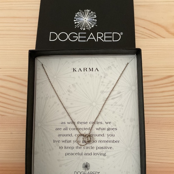 Dogeared sterling silver necklace, 18 inch long - Picture 2 of 4